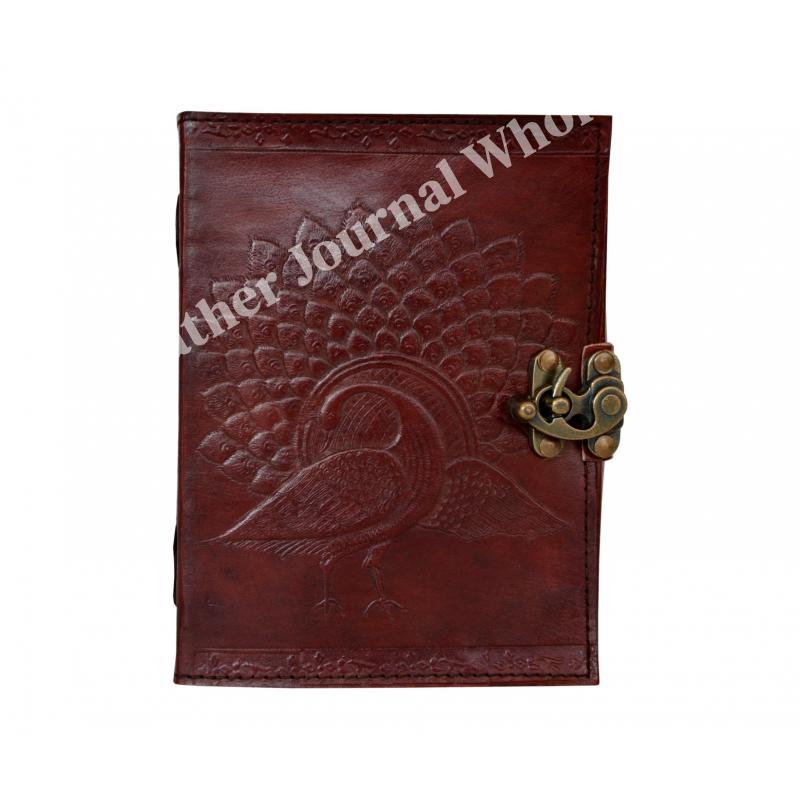 Special notebook covered with authentic genuine leather, buffalo leather, notepad, the cover is completely handmade leather embroidery,